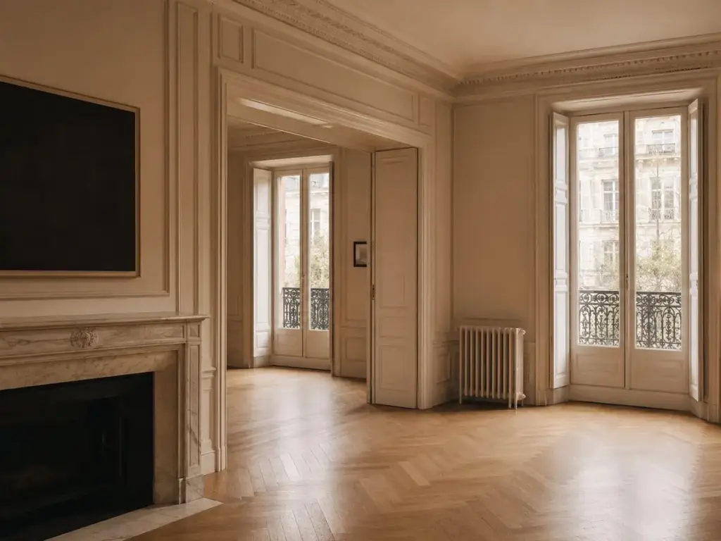 Interior de vivienda patrimonial preparado para una venta estructurada